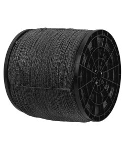 Kilo de cuerda negra de polipropileno 4 mm, carrete 20kg